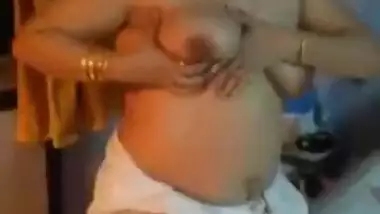 Lovely Desi Aunty Stripping And Fingering Hairy Cunt