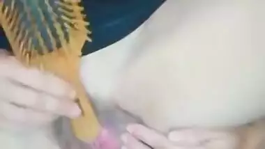 My Pakistani Step Sister Masturbated With A Hair Brush, Caught And Got Creampie Fuck