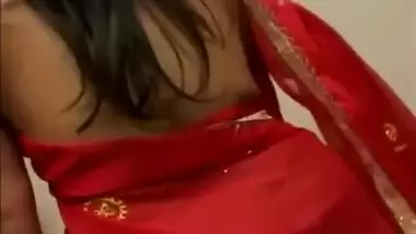 Indian Hot And Sexy Desi Wife Fucked In Red Saree