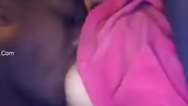 Cutie's nipples are so delicious that the Desi boy can't stop licking them