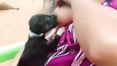 Mallu breastfeeding dog TikTok video