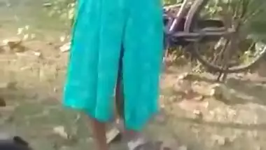 Desi Village Lover Out Door Romance With Hindi Talking 2 Clips Part 2