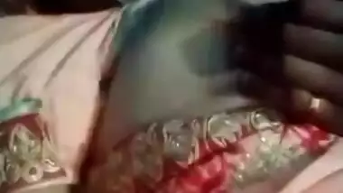 Desi Bhabhi Enjoying With Husband Boobs Sucking And Giving blowjob