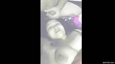 Desi Wife Boobs Pressing and Hubby Cum On Her Face Part 2