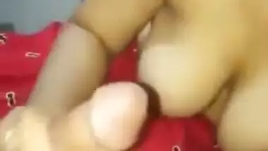 Cute Bhabhi Sucking Penis And Rides Hard With Condom On