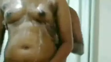 Indian Wife Bathing With Boss