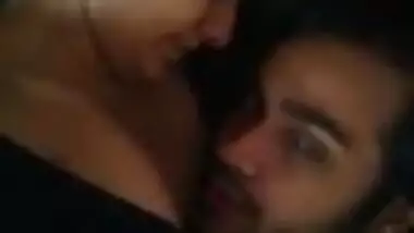 Indian couple in a hot selfie 