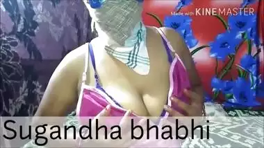 hot sugandha bhabhi showing her big boobs and masturbation