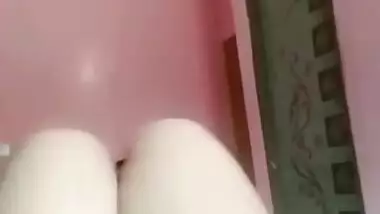 Bangladeshi beautiful girl licking her own nipples