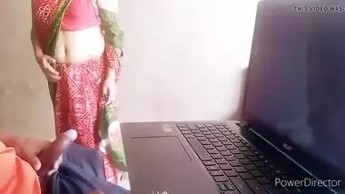 masturbating in front of Indian maid