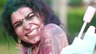 Modeling mallu hot Reshmi Nair Holi special