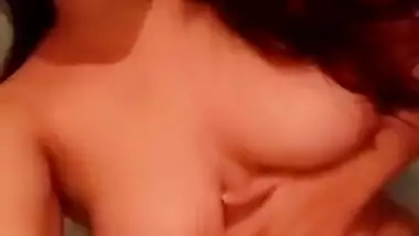 Beautiful desi sexy girl showing boobs and fingering pussy