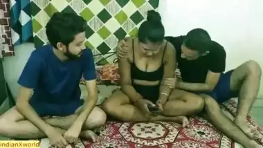 Indian collage friend loves one teen girl and fucking together!! with hindi voice