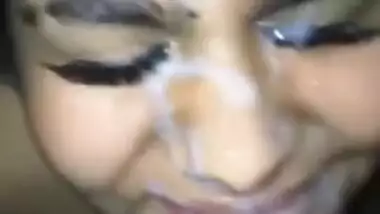 MASSIVE FACIAL CUMSHOT ON MY STEP-BROTHER'S GIRLFRIEND FACE