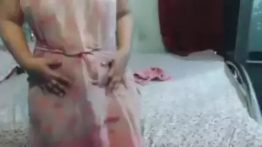 indian girl in her bedroom