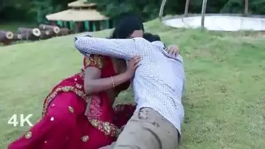 Indian pervert fucks his GF under the sky