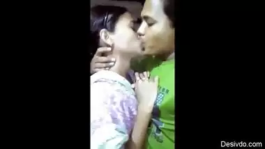 Desi village lover kissing seen