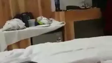 Two college girls enjoy lesbian sex before their lovers