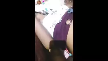 Desi bhabi show her big boob live app video