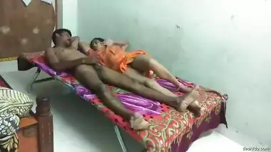 First year college girl full hard sex enjoyed in nighty