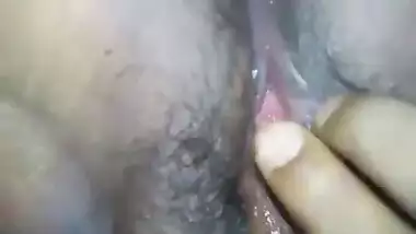 Desi indian milf with wet hairy pussy being fingered