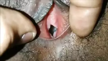 Indian girl has XXX fun spreading pussy lips to demonstrate cum