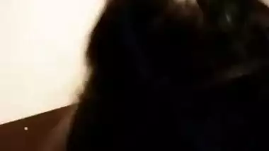 Desi cute teen girl sucking lover cock