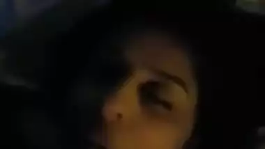 Hot paki babe BJ sucking balls and licking ass of bf with audio