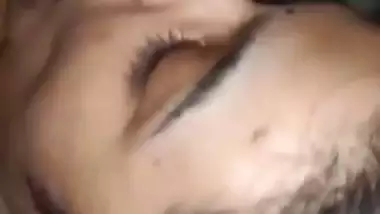 A real slut gives an Indian blowjob to her horny lover