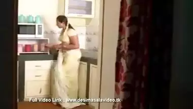 Indian desi bhabhi with devar in kitchen softcore porn