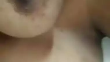 Indian female has natural XXX tits that she uses in her porn show