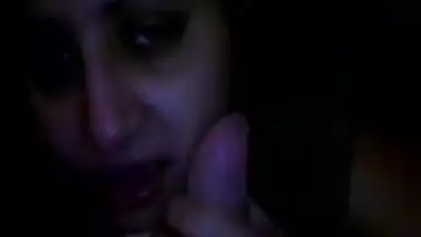 Hot Indian girlfriend gets a facial