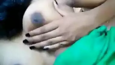 Delicious booby Desi hotty selfie clip