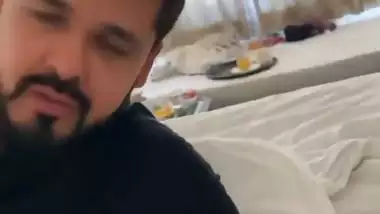 Hot Indian couple enjoys romantic sex in a hotel room