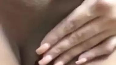 Tamil Desi pregnant XXX wife fingering her fat pussy on camera