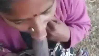 Outdoor blowjob