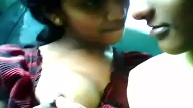 Tamil college girl gets her boobs sucked