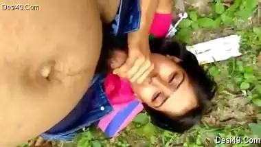 Guys coerce defenseless Desi girlfriend into oral sex and touch XXX twat