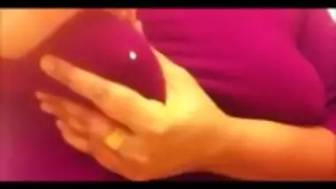 Big boobs Telugu South Indian chachi lactating milk doodh for nephew