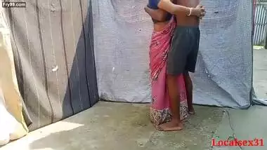 Pink Saree Beautiful Bengali Bhabi Sex In A Holi