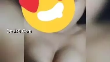 Sexy Indian MILF gives her XXX boobies to husband for tittyfucking