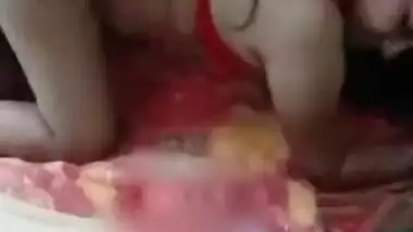 Banging Butt Of Sexy Indian Aunty In Red Bikini