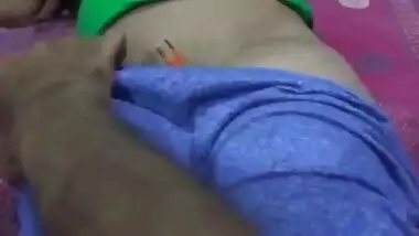 Chick hides her Indian face but sex operator touches her XXX parts