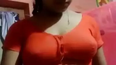 Cute Bengali wife showing boobs on cam