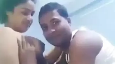 Playing with sexy boobs of beautiful Bhabhi