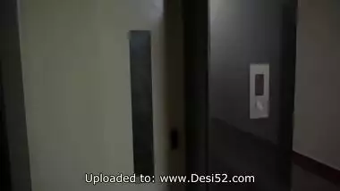 Indian big boob girl romance in lift