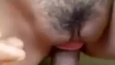 Chubby hairy pussy girl lets her bro’s dick to fuck her