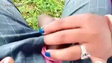 Bhabi Footjob & Hard Ride in Farm