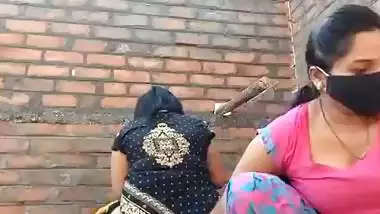 Indian lesbian porn of desi ladies fucking outdoors