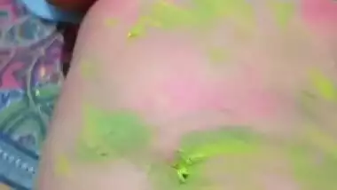 Holi special pussy fucking MMS